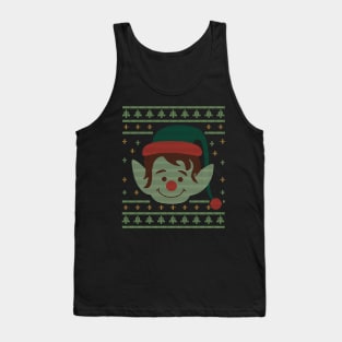 Ugly Christmas Elf Tank Top